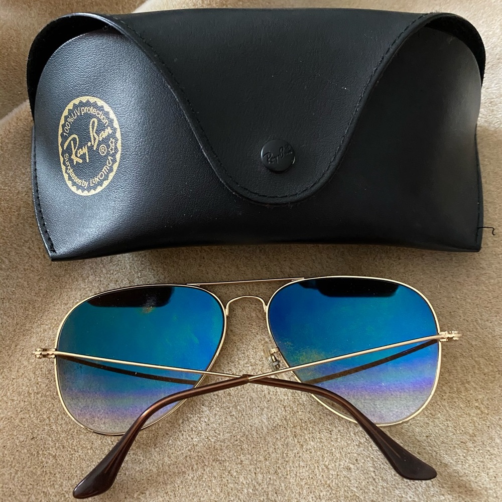 Ray Ban Sunglasses Gold Rimmed Brown
